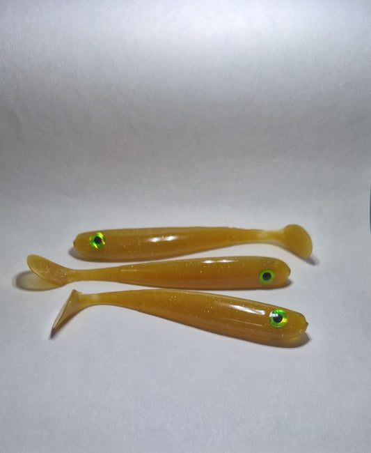 Agori Real Shad 12,5 cm Gelb/Glitter